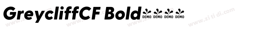 GreycliffCF Bold字体转换